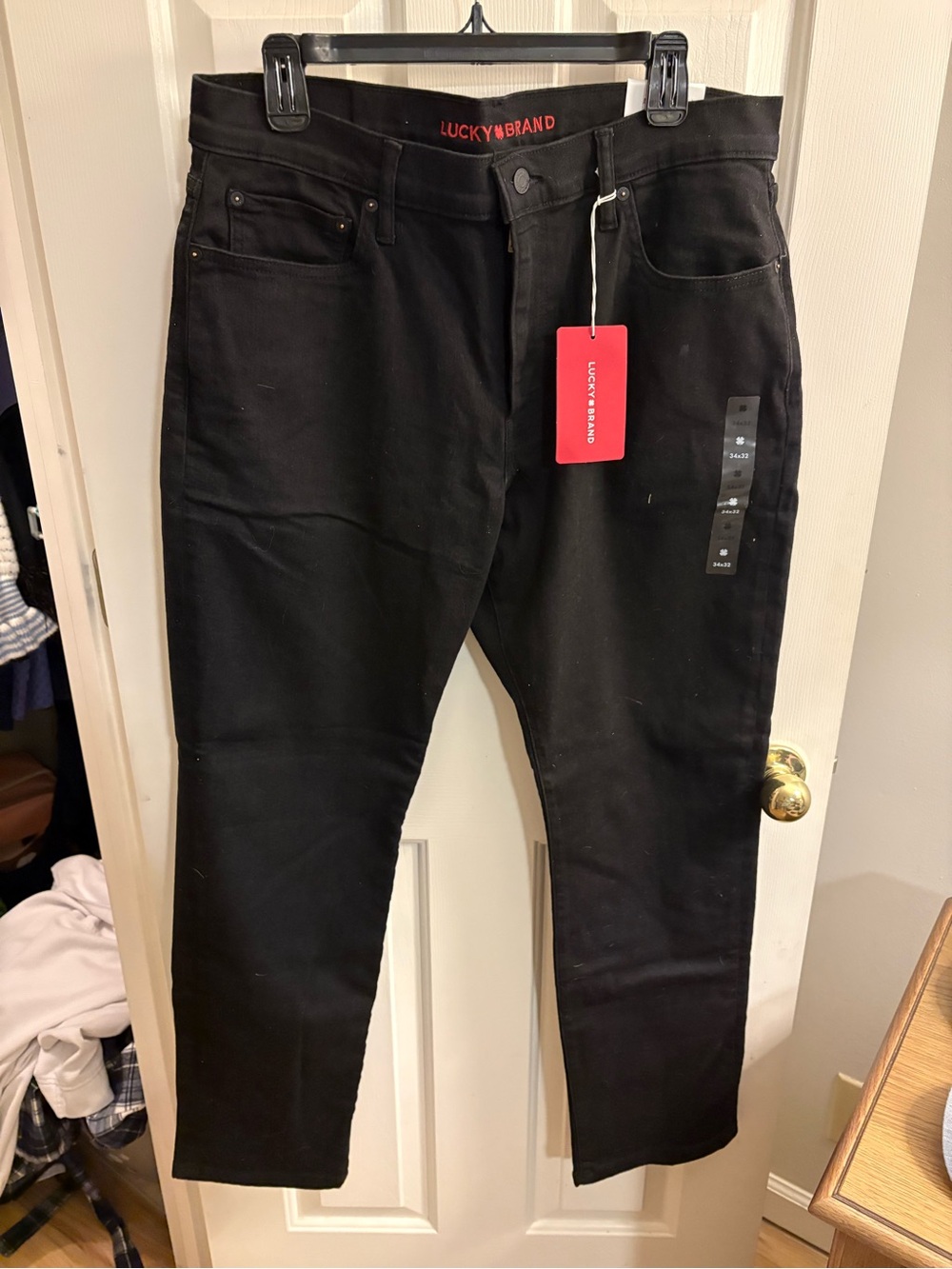 Lucky Brand Black Straight Men's Jeans 34x32